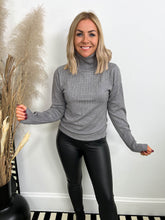 The Eryn - Grey Knit with Diamante Detailing